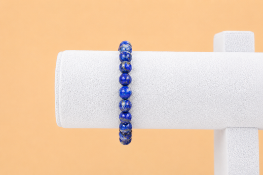 Blue Agate Beaded Bracelet