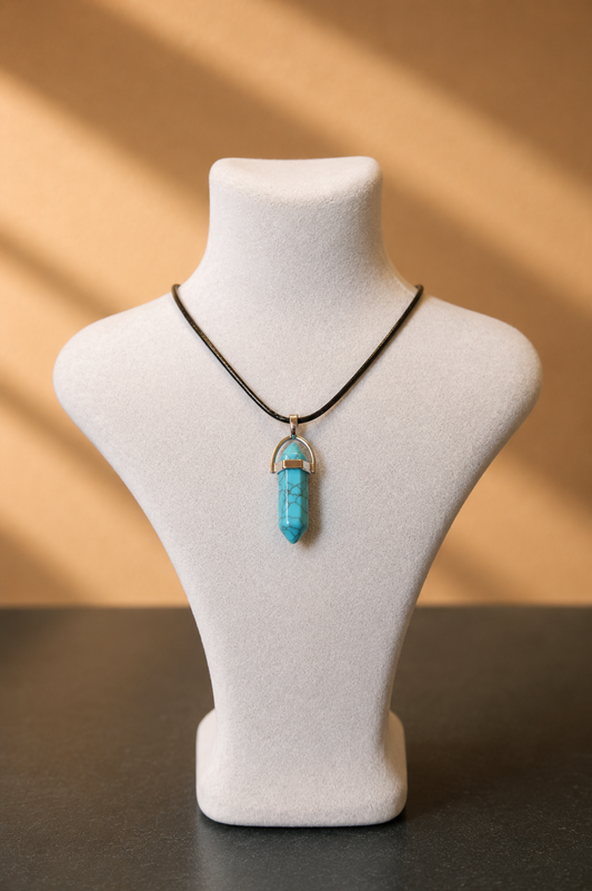 Turquoise Howlite Pendant